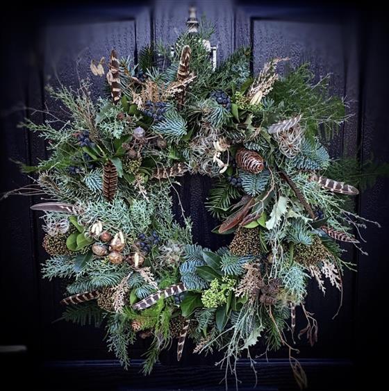 Door christmas wreath Christmas door wreath flower bar ltd florist